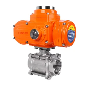 0-10V 4-20mA Modulating Proportional Control Motorized Stainless Steel 2-Way SS304 Explosion-Proof Electric Thread Ball Valve