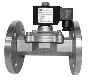 0-10bar 15-100mm 1/2-4″ Stainless Steel 2 Position Way Direct Acting Flange Flow Control Solenoid Shutoff Valve for Water Air