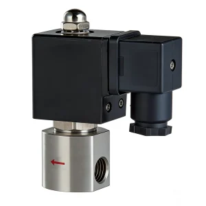 0-25Bar Pressure Resistant Solenoid Valve 2/2 Way Gas Liquid Water Solenoid Valve for Burner Equipment 1/8 to 3/8 Inch Thread