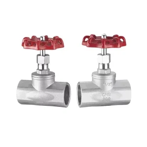 0.6MPa~2.0MPa Work Pressure Water Air Steam Control Valves Stainless Steel Stop Female Thread Shutoff Valves