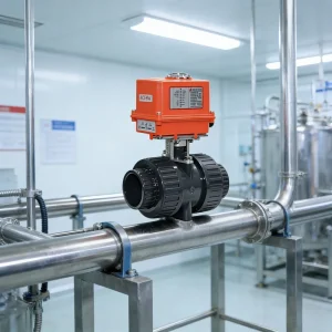 03 Electric Actuator PVC Ball Valve with Automatic Switch Control