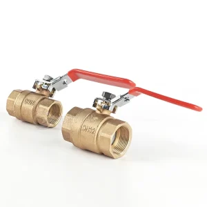 1/2 2 4 Bronze Ball Valve with Copper Color for Home Plumbing System China Manufacture
