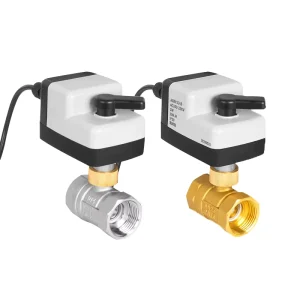 1/2″-2″ Brass Motorized Ball Valve with 12V/24V/220V Two-Way Electric Actuator for Water, OEM Customizable