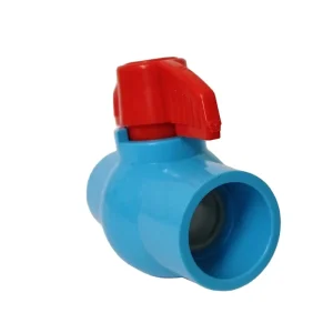 1/2″-2″ Inch Anti-Corrosion Blue and Red Thai Standard Mounted PVC Water Ball Valve