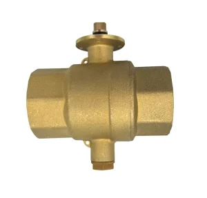 1/2-2 Inch Brass Lockable Ball Valve Motorized Ball Valve With Lock Wing Drainage Outlet