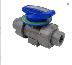 1/2″ 2″ Inch PVC Pipe Double Union Ball Valve Manual Water Media OEM Customizable NPT Connection PTFE/EPDM Seals