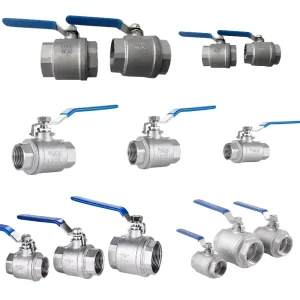 1/2 2 Inch Stainless Steel Ball Valve 316 304 with 150deg Customizable OEM Parts Handles