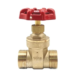1/2″ – 2″ Male X Male Threaded Brass Gate Valve Shut off Valve for Plumbing and Heating 200 WOG Shut off Valve