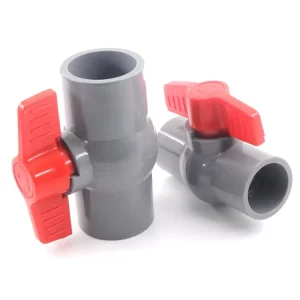 1 2″~2″ Thread And Socket Type Grey Plastic PVC Ball Valve Garden Irrigation Fittings For Aquarium Fish Tank Switch Ball Valve