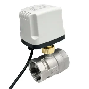 1/2″ 3/4″ 1″ 1-1/4″ Waterproof Stainless Steel Solenoid Motorized Two Way Ball Valve 220V 12V 24V 3 Wire 1 Control Big Torque