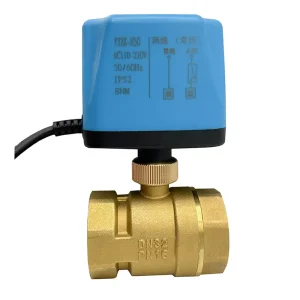 1/2” 3/4” 1” Two Way Two Wire Normally Closed/Open Brass Motorized Ball Valves 220V 12V 24V Electric Ball Valve