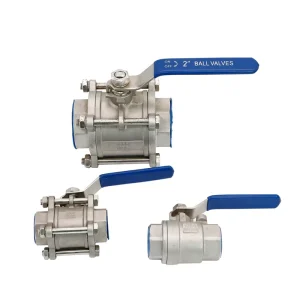1 2 3 PC Stainless Steel Ball Valve DN50 ss 316l Ball Valve