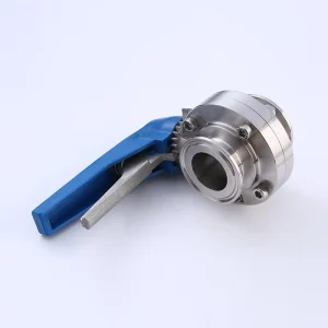 1/2″-4″ Sanitary Tri-Clamp Butterfly Valve for Water CE Certified Custom Sizes SS304/316L Manual Valve for Commercial Kitchen