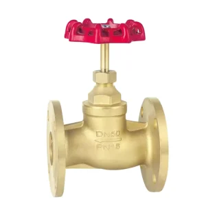 1 2″ 8″ Inch Brass Flange Globe Valve with Manual Water Flow Control Customizable OEM Structure