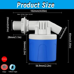 1 2″ Automatic Water Level Control Valve Float Valve Automatic Water Tank Float Ball Valve for Water Tank