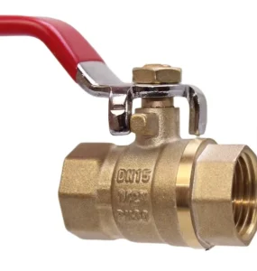 1/2 Brass Ball Valve with Brass Color for Home Plumbing System