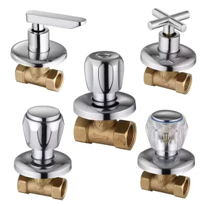 1 2 Inch Brass 4 Way Diverter Stop Valve Eco Friendly Concealed Faucet Switch Kitchen Bathroom Toilet Plumbing Parts