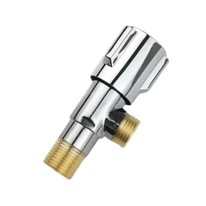 1/2-Inch Brass Angle Valve with Copper Core for Toilet and Water Heater