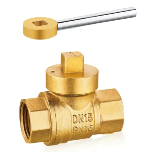 1/2 Inch Brass Ball Valve Lockable Ball Valve with Magnetic Lock for Water Meter