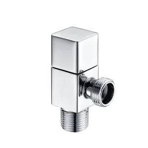 1 2 Inch Chrome Plated 15mm Durable Brass Angle Valve for Toilet and Bathroom Angle Valve for Bathroom Use