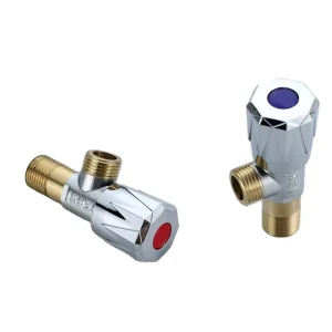 1/2 Inch Chrome Plated Brass Body Toilet Angle Stop Valve Quick Open 90 Degree Manual Power for Water Supply
