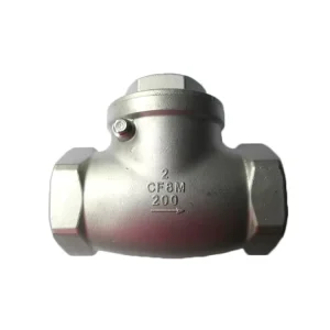 1/2 Inch Manual Metal Seal Female Thread Swing Check Valve SS 304 316 CF8 CF8M Normal Temperature PN16