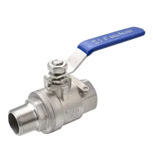 1 2 Inch NPT 1000 WOG Stainless Steel Ball Valve Standard Port for Water Vinyl Handle Manual Control