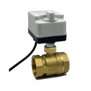 1 2 Inch to 2 Inch Brass Motorized Ball Valve 220V 12V 24V Three Wire Two Control Electric Ball Valve With Manual Switch