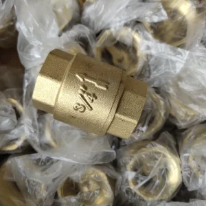 1 2 Manual Brass Forged Check Valve Hot Water OEM Customizable Non Return Valve for Water Media