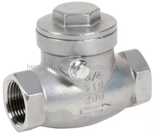 1/2″ SS304 Swing Check Valve Manual Power for Water Media