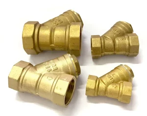 1 2″ to 4″ Brass Y Type Strainer Check Valve Manual 3 Way Ball Valve Filter for Water with Female Thread