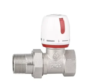 1 2inch 1inch Brass Straight Radiator Valve for Floor Heating System