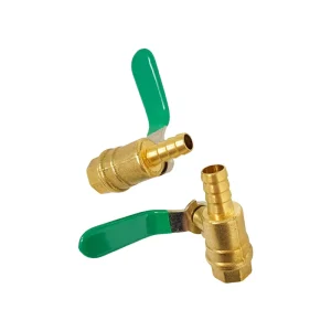 1/4 1/2 3/8 Brass Ball Valve Flow Control Valve Hose Barb Valve Flow Control Valve for Pneumatic Systems Hydraulic Systems