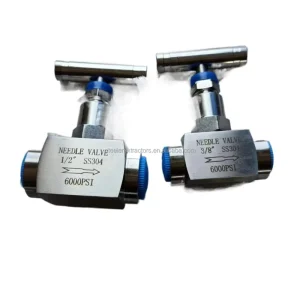 1 4″~2″ NPT BSPP BSPT Stainless Steel 2 way 6000psi Needle Valve