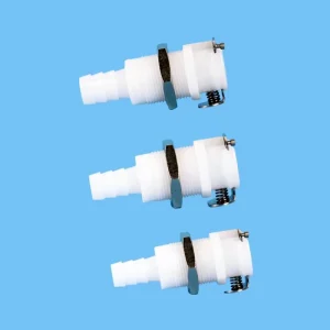 1/4″ Flow Body 1/4″ 5/16″ 3/8″ Barb Plastic Panel Mount Valved Quick Disconnect Female Coupling Body