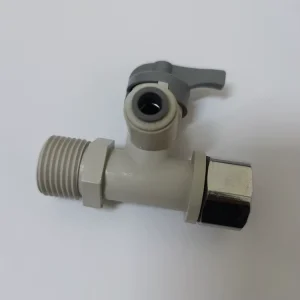 1 4 Inch 3 8 Inch 1 2 Inch Feed Water Valve Adapter Angle Stop Valve 3 Way Valve for RO System
