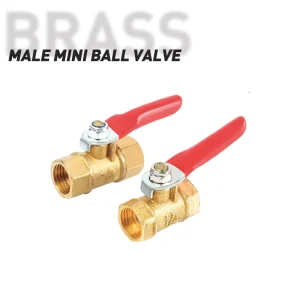 1/4 Inch Brass Manual Pipe Fitting Male Mini Ball Valve OEM for Building Water Supply and Drainage