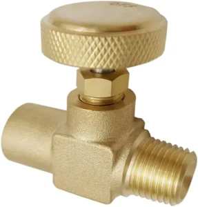 1/4 Inch NPT Thread Heavy-Duty Brass Propane Gas Needle Valve for High-Pressure Control