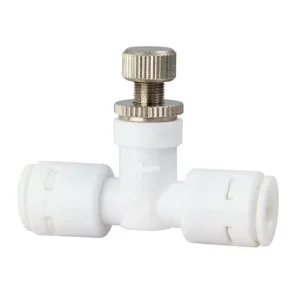1/4 Inch Quick-Connect Water Purifier Needle Flow-Regulating Valve with Connector Fitting