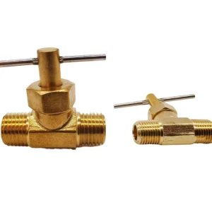 1/4″ MIP X MIP 180 Brass Needle Valve Lead-Free Zero-Leakage Chemical Resistant Model WL033-4M4M-S Series for Industrial