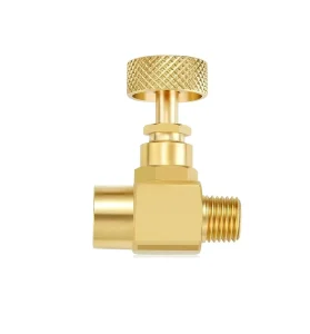 1/4″ Male NPT X 1/4″ Female NPT Brass High Pressure Propane LPG Gas Flow Control Needle Valve PSI150