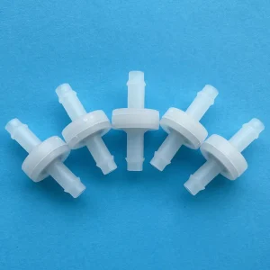 1 4 PVDF One Way Non Return Micro Check Valve with 7.5mm Hose Barb and Diaphragm Structure Ozone Valve