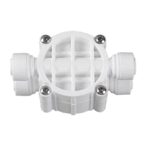 1/4″ Push in 4 way Auto Shut off Valve White Plastic Manual Quick Connect Fittings for RO Water Purifier System Spare Part