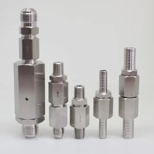 1/4 Stainless Steel Manual Barb Fuel One Way Inline Non Return Check Valve Fitting for Gas Water Oil