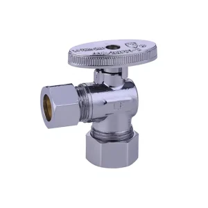1/4 Turn Lead Free Brass NSF Washing Machine 3-Way Angle Stop Valve