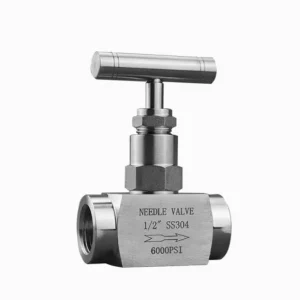 1/4 in-1 in 304/316 Stainless Steel Needle Valve 6000 PSI NPT Female Thread T-Handle Flow Control Valve for Instrumentation