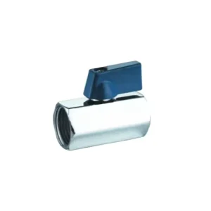 1/8-1/2 Chrome Plated Brass Mini Ball Valve Air Oil Water Shutoff Valve