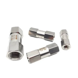 1/8″ 1/4″ 3/8″ 1/2″ 3/4″ 1″ 304 Stainless Steel One-Way Split Check Valve with Hexagonal Female Thread