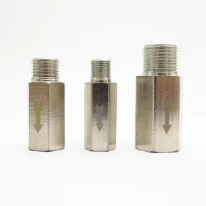 1/8″ 1/4″ 3/8″ 1/2″ BSP Male Female Brass Pneumatic Full Port One-Way Stop Check Valve for Air Water Oil Gas