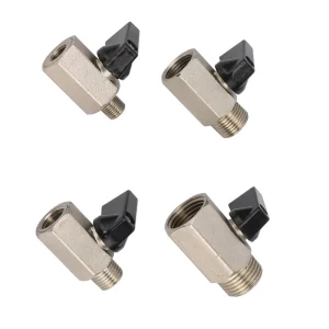 1/8″ 1/4″ 3/8″ 1/2″ BSP Male to Female Shutoff Valve Mini Brass Mini Ball Valve